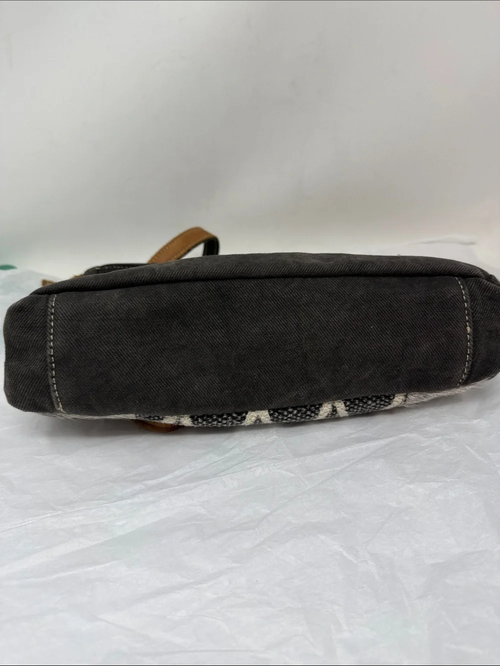 Myra Bag Tedious Upcycled Canvas & Cowhide Small Crossbody Bag Western Boho
